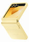 Samsung Galaxy Z Flip6 - Hoesje Vegan Leather - Bescherming en Luxe - Geel