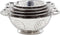Vergiet rvs - set 18-22-24-26-28 cm