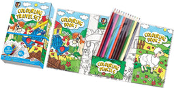 Kleurboekjes (2st.) met Potloden - Boerderij