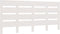 vidaXL - Hoofdbord - 200x3x80 - cm - massief - grenenhout - wit