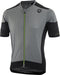 Rogelli KM Rise - Wielershirt - Race pasvorm met rits - Grijs/Zwart/Fluor S