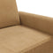 vidaXL - Tweezitsbank - 140 - cm - stof - bruin