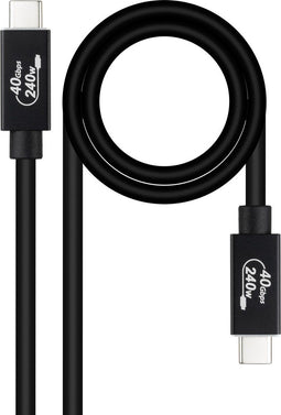 Nanocable 10.01.5002 1.8 M Usb-c-kabel Transparant