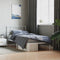 vidaXL - Bedframe - met - hoofdbord - metaal - wit - 100x190 - cm