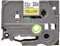 Brother TZE651 - Laminated Tape - 24 mm x 8 m - Geel/Zwart