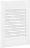 vidaXL - Kastdeuren - louvredesign - 4 - st - 39,5x29,5 - cm - wit