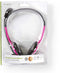 Nedis CHST100PK - Stereo headset - Verstelbare hoofdband en comfortabele oorkussentjes - Roze zwart