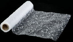 Loper tafel Kerst sneeuw vlok - 28 x 500 cm - Tafelloper - Kerstmis