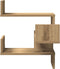 vidaXL - Hoekwandschappen - 2 - st - 40x40x49,5 - cm - hout - artisanaal - eiken