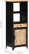 vidaXL - Hoge - kast - 45x32x110 - cm - massief - mangohout