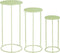Mica Decorations Bijzettafel Quinty - 32x32x70 cm - Ijzer - Licht Groen - Set van 3