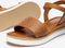 UNISA KABELO_25_GRE - Dames Sandalen - Blokhak 4,5 cm - CANNELLE - Maat 39