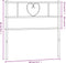 vidaXL - Hoofdbord - 100 - cm - metaal - wit