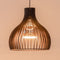 Atmooz - Hanglamp Miguel - E27 - Woonkamer / Slaapkamer / Eetkamer - Plafondlamp - Zwarte kleur - Hout - Hoogte : 55cm
