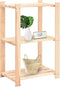 vidaXL - Opbergrekken - 3-laags - 2 - st - 60x38x90 - cm - massief - grenenhout - 150 - kg