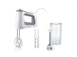 Braun MultiMix 5 HM 5107 - Handmixer - 750W - 2 gardes 2 deeghaken - Wit