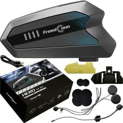 FreedConn HERO V2 EU - Motorfiets intercom - Bluetooth 5.0