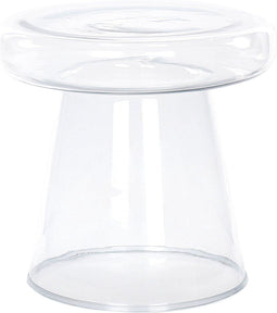 Bijzettafel glas transparant CALDERA