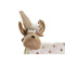 Kerstversiering DKD Home Decor Wit Roze Rendier 12 x 20 x 40 cm (2 Stuks)