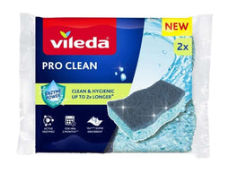 Vileda Pro Clean - Viscose schuurspons met enzymen - (2 stuks)
