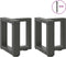 vidaXL - Salontafelpoten - 2 - st - T-vormig - 30x25x(30-31) - cm - staal - antraciet