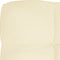 vidaXL - Palletkussen - 120x40x12 - cm - stof - crèmekleurig