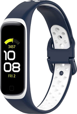 iMoshion Bandje Geschikt voor Samsung Galaxy Fit 2 - iMoshion Siliconen sport band met inkliksysteem gesp - Blauw