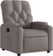 Fauteuil verstelbaar stof taupe