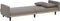 vidaXL - Slaapbank - met - kussens - stof - taupe