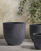 KANNIA - Bloempot - Grijs - 46 cm - Klei-vezelmengsel