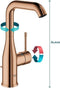 GROHE Essence New - Wastafelkraan - hoge draaibare uitloop - warmsunset - 32628DA1