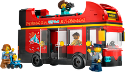 LEGO City - Toeristische dubbeldekker - 5 minifiguren - Rood