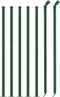 vidaXL - Draadgaashek - met - flens - 1,1x10 - m - groen