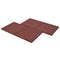 vidaXL - Valtegels - 18 - st - 50x50x3 - cm - rubber - rood