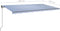 vidaXL - Luifel - automatisch - uittrekbaar - met - palen - 6x3,5 - m - blauw - en - wit