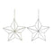 Kerstversiering DKD Home Decor Metaal Ster (2 Stuks) (30 x 11 x 30 cm)