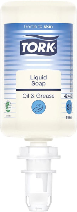 Tork vloeibare zeep Oil & Grease, S4 Premium, flacon van 1 liter 6 stuks