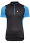 Shimano Touring jersey heren black/lightning blue Maat M