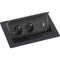 EVOline Flip Top Push S - Stopcontacten met USB-A en USB-C oplader - Zwart