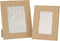 J-Line fotolijst Gewoven - hout - donkerbeige - 2 stuks
