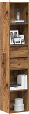 vidaXL - Boekenkast - 36x30x171 - cm - bewerkt - hout - oud - houtkleurig