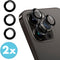 imoshion 2 Pack Camera lens protector| - Screenprotector Geschikt voor - |iPhone 15 Pro, iPhone 15 Pro Max| - |Zwart|