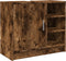 vidaXL - Wastafelkast - 63x29x55 - cm - bewerkt - hout - gerookt - eikenkleurig