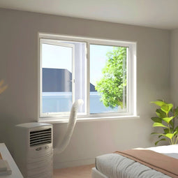 Exclusive by TW - Raamafdichtingskit mobiele airco - Houdt warmte buiten en koelte binnen - Wit