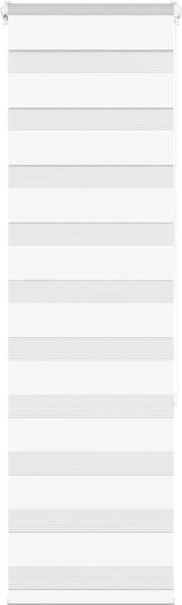 vidaXL - Zebra - rolgordijn - 40x150 - cm - stofbreedte - 35,9 - cm - polyester - wit