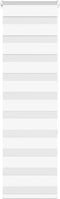 vidaXL - Zebra - rolgordijn - 40x150 - cm - stofbreedte - 35,9 - cm - polyester - wit
