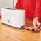 BLACK+DECKER BXTO1001E - Broodrooster - 1000 Watt 7 bruiningsniveaus extra brede opening - Wit