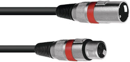 Omnitronic 3022050R - XLR Verbindingskabel 5.00 m - Zwart
