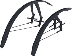 BBB Cycling DiscGuard BFD-65S - Spatbordset voor schijfremfietsen - Verstelbaar - Zwart (1 set)