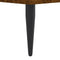 vidaXL - Bedframe - bewerkt - hout - gerookt - eikenkleurig - 135x190 - cm